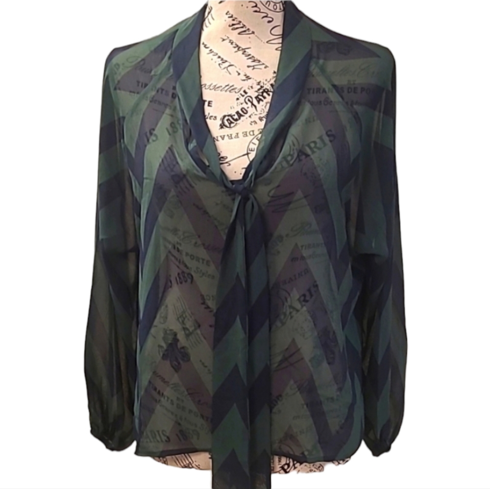Sweet Claire Sheer Blouse
